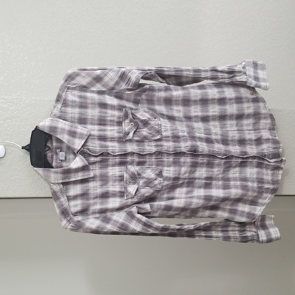 Carhartt Light Weight Button Up Plaid Shirt Size Small - Picture 1 of 9